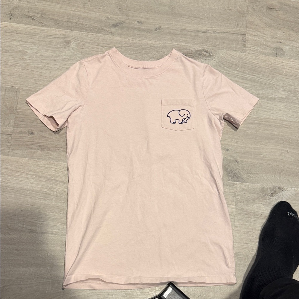 Vineyard Pink T-Shirt with Elephant Logo Outer Banks